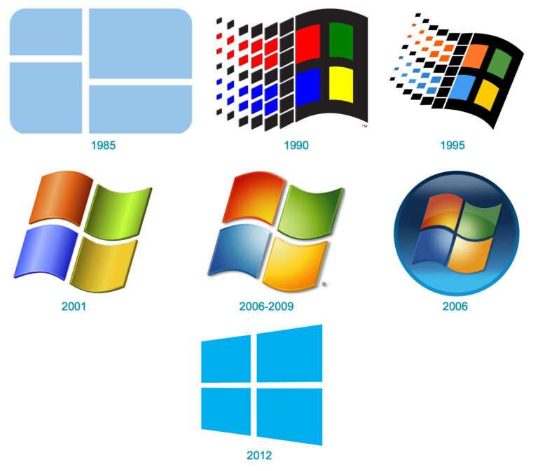 windows logo evolution